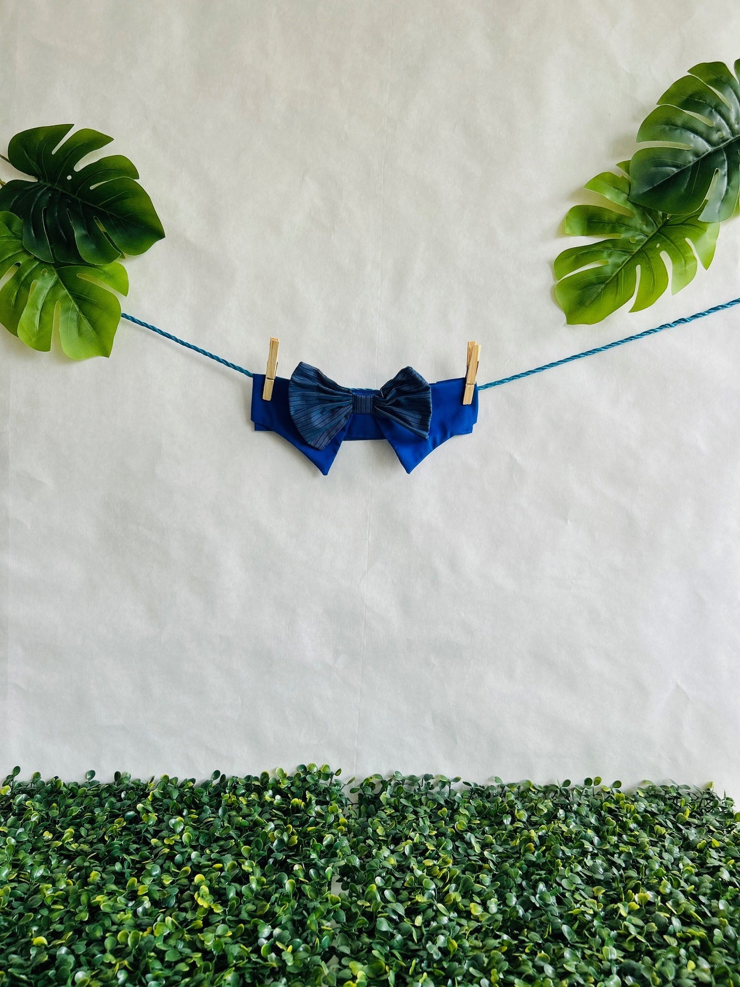 Blue Line Bow Tie
