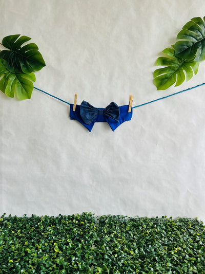Blue Line Bow Tie