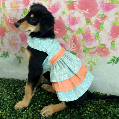 Orange Rainbow Isabella Dress