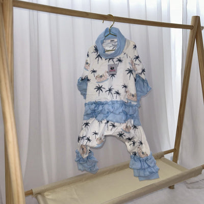 Palm Tree Pijama (con volantes)